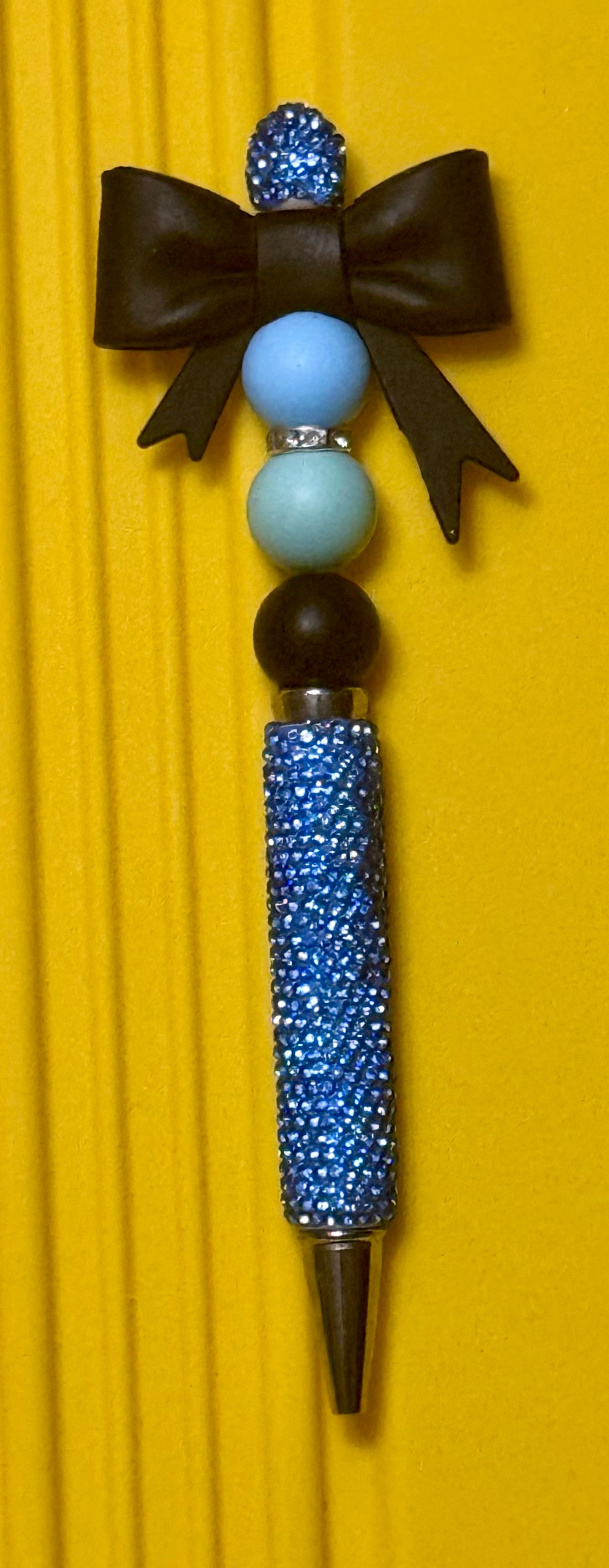 Rhinestone Beaded Pens with Bows