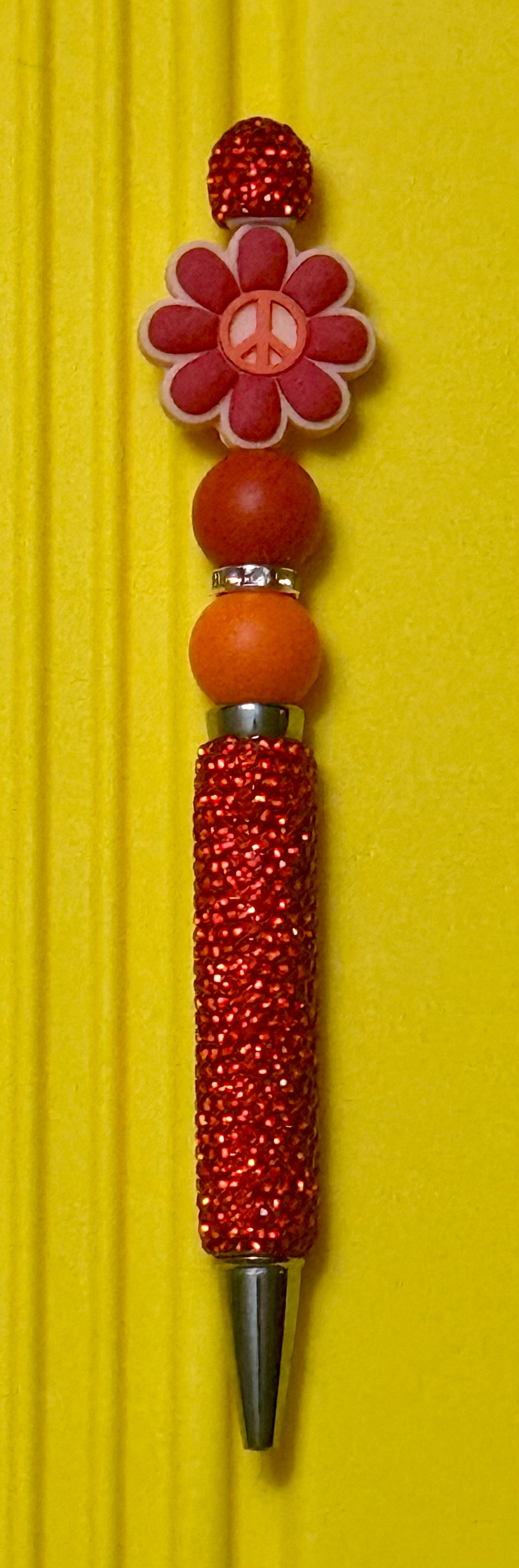 Rhinestone Beaded Pen with Focal