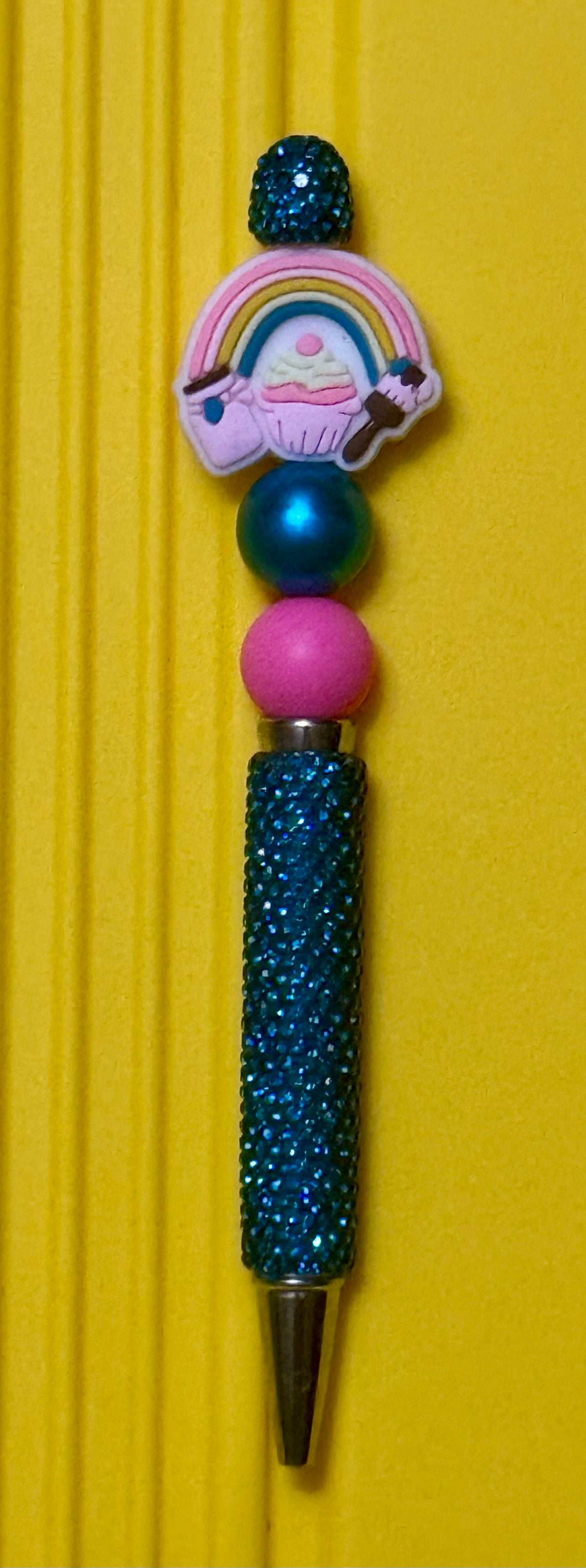 Rhinestone Beaded Pen with Focal